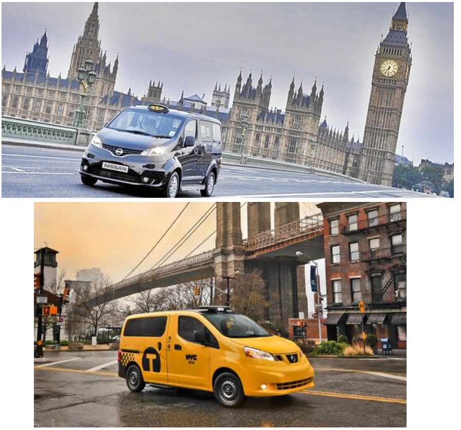 Nissan taxi Londres